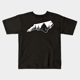 North Carolina Bigfoot Kids T-Shirt